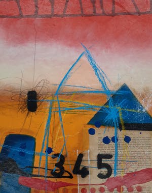 Theo Koster - Liggend rood nr. 345 kopen? Bied vanaf 30!