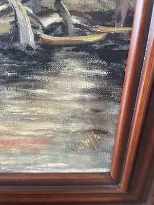 Niet of onleesbaar gesigneerd - Stadsgezicht kopen? Bied vanaf 1!