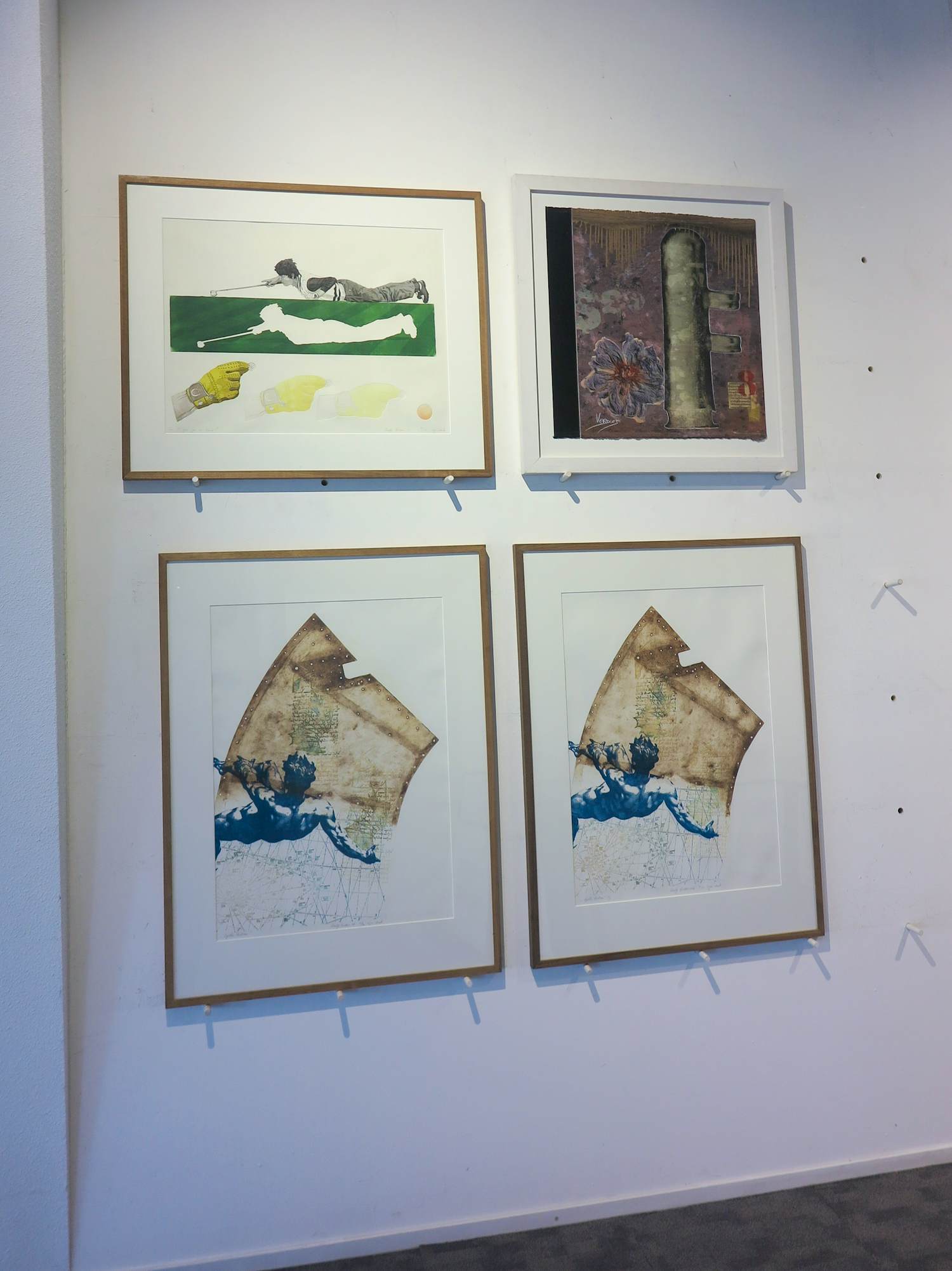 Leentje Linders - e.a., VIER grafische werken op papier inclusief lijsten! kopen? Bied vanaf 40!