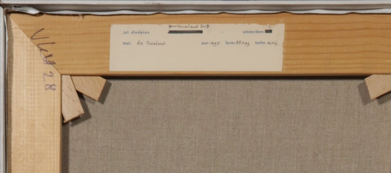 Jef Diederen - Acryl op doek, De zwaluw - Ingelijst kopen? Bied vanaf 1200!