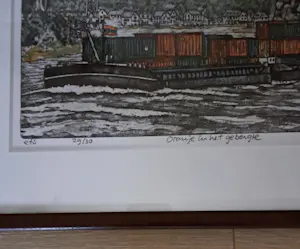 Pauline Vos - (Atelier WB10) — Ets “Oranje in het gebergte”, genummerd 29/30 + Certificaat kopen? Bied vanaf 90!