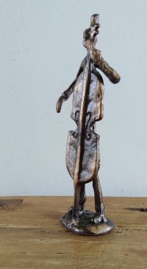 Brons (Onbekend) - beeldje van muzikant, abstract kopen? Bied vanaf 25!