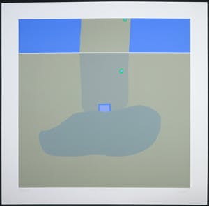 Hans Landsaat - Zeefdruk, Zeeuwse weerspiegeling kopen? Bied vanaf 1!