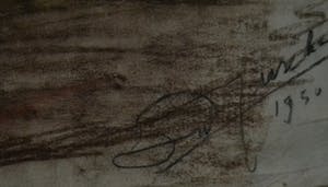 Wim Jurcka - krijttekening, naakt kopen? Bied vanaf 45!