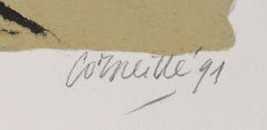 Corneille - Portfolio met vier litho's, Promenade, met een gedicht door Simon Vinkenoog kopen? Bied vanaf 1!