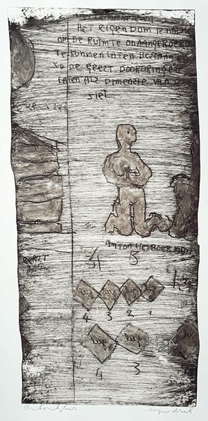 Anton Heyboer - Overpeinzing, ets (groot!) kopen? Bied vanaf 295!