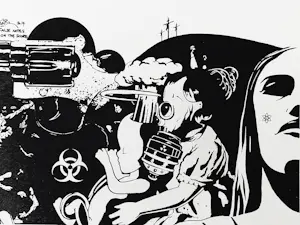 Laser 3.14 - Street artist & visual poet - chromolitho "Sometimes hope ..." kleine oplage! kopen? Bied vanaf 65!