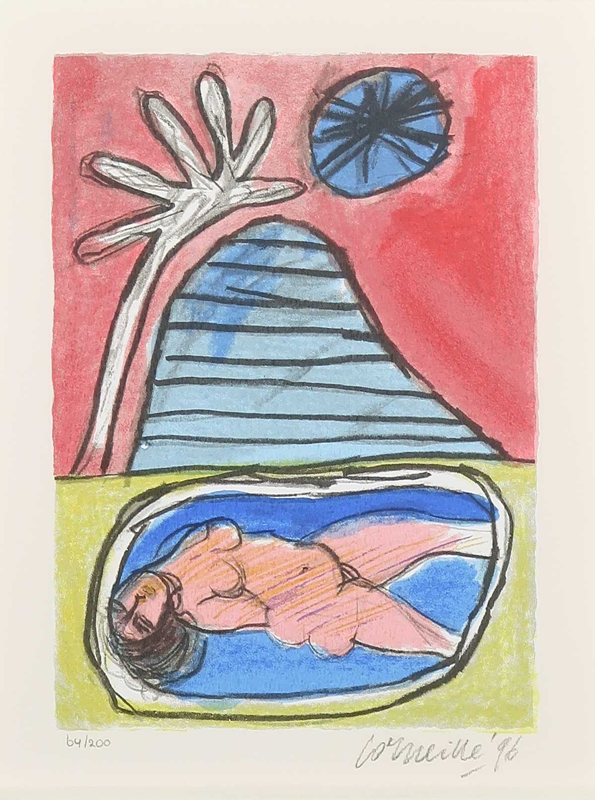 Corneille - Zeefdruk, Baignade - Ingelijst kopen? Bied vanaf 100!