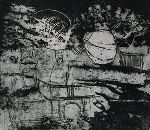Jan Montyn - ets: Compositie I - 1964 kopen? Bied vanaf 115!