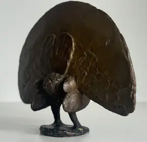 Ek van Zanten - bronzen sculptuur | 'Pauw' kopen? Bied vanaf 750!