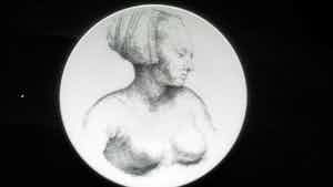 Royal Limoges - Dinerbord met ets van Rembrandt van Rijn verkocht voor € 17!