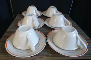 Firma Regout & Co - Zes Art-Deco kop/schotels Petrus Regout & Co Maastricht kopen? Bied vanaf 1!