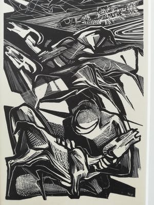 Ru van Rossem - Houtsnede kopen? Bied vanaf 35!