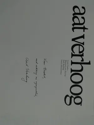 Aat Verhoog - Overzichtswerk - Gesigneerd met opdracht aan Fred Bastet - Inclusief brief kopen? Bied vanaf 40!