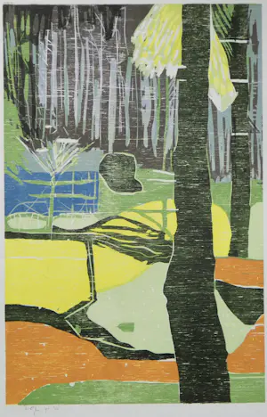 Vincent van Ojen - "Bos met tegenlicht" kopen? Bied vanaf 75!