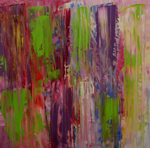 Lia van Leeuwen - Olieverf op paneel: Lines III - 2015 kopen? Bied vanaf 55!