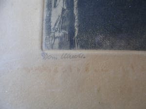 Jan Sirks - Ets , Dom te Utrecht– Gesigneerd & ingelijst kopen? Bied vanaf 25!