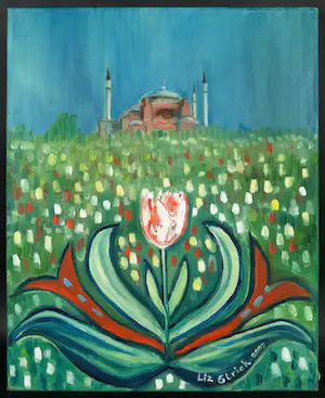 Liz Strick - Olieverf op doek, The birth of a nation kopen? Bied vanaf 1!