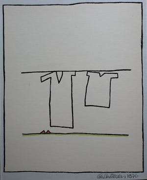 Cees Andriessen - linosnede: Eden - 1976 kopen? Bied vanaf 45!