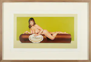 Mel Ramos - gesigneerde, luxe limited edition „Davidoff“ - fraai ingelijst kopen? Bied vanaf 490!