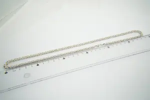 33- Lang & Massief 1e (0.925) gehalte Zilveren zg. "Konings" collier - vierkant kopen? Bied vanaf 60!