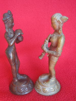 Brons (Onbekend) - Lakshmi en Radha. kopen? Bied vanaf 45!