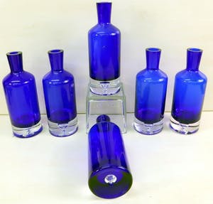 Curiosa - Kobalt blauwe kristal karaffen kopen? Bied vanaf 75!