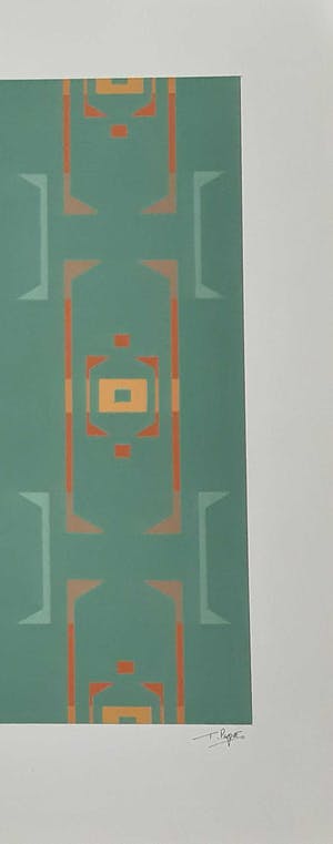 Ton Pape - Gouache - Geometrisch Abstract nr 2423 kopen? Bied vanaf 40!
