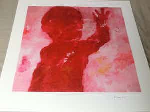 Armando - Kopf: Giclee op katoenpapier. Spetterende kleuren! Nu laatste keer vanaf € 1 ! verkocht voor € 1!