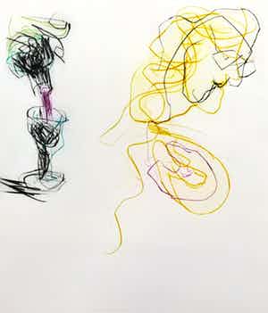 Ger Lataster - Droge naald, Schilder en model verkocht voor € 80!