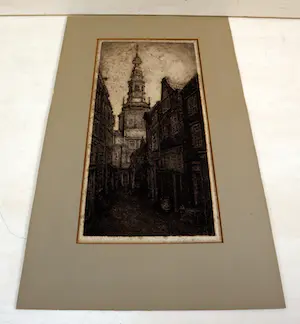 Niet of onleesbaar gesigneerd - Stadsgezicht kopen? Bied vanaf 1!