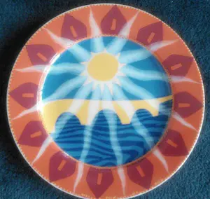 N.V. Porselein- en Tegelfabriek Mosa - twee borden van Arjen van Prooijen kopen? Bied vanaf 24!