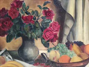 Arnout Colnot - Stilleven met bloemen en fruit kopen? Bied vanaf 650!