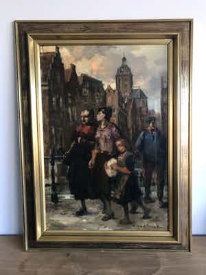 Cornelis de Bruin - stadzicht amsterdam verkocht voor € 175!
