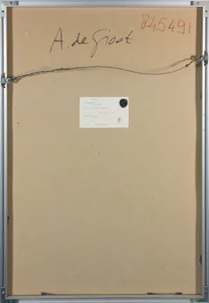 Annemarie de Groot - Pastel, Vrouw met hoed - Ingelijst kopen? Bied vanaf 100!