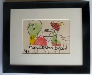 Herman Brood - Hop paardje - Unieke tekening - 1992 kopen? Bied vanaf 295!