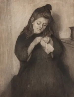 AcheterNicolaas Pieneman - Portret van een meisje met handwerk? Enchérissez de 200!