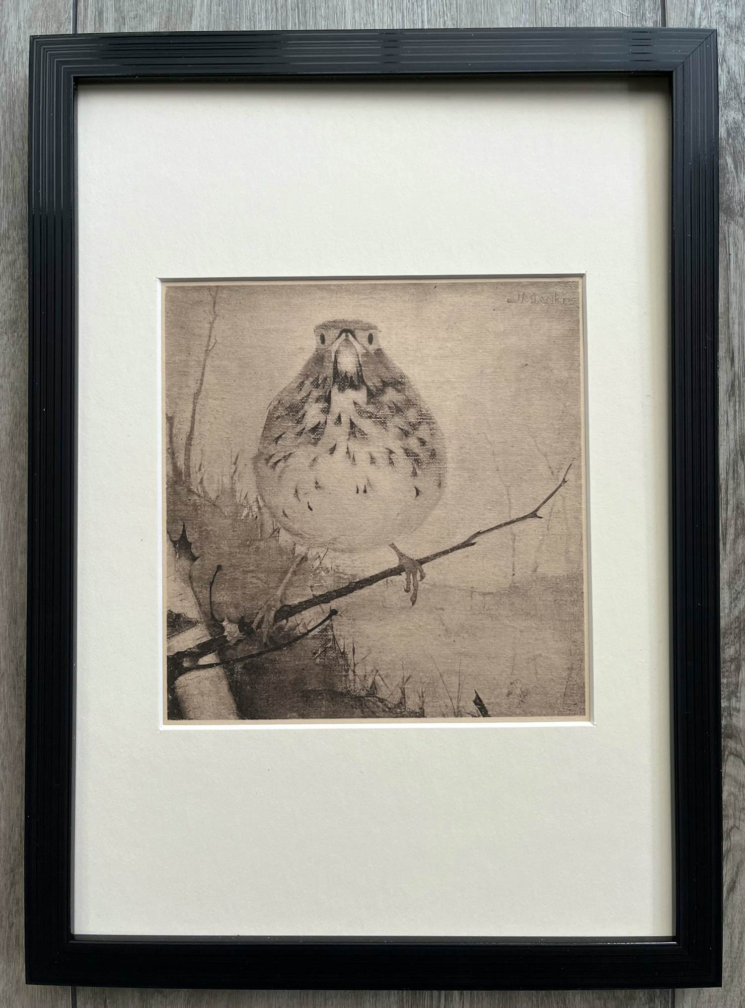 Jan Mankes - Originele Heliogravure Lijster op Tak 1923 kopen? Bied vanaf 185!