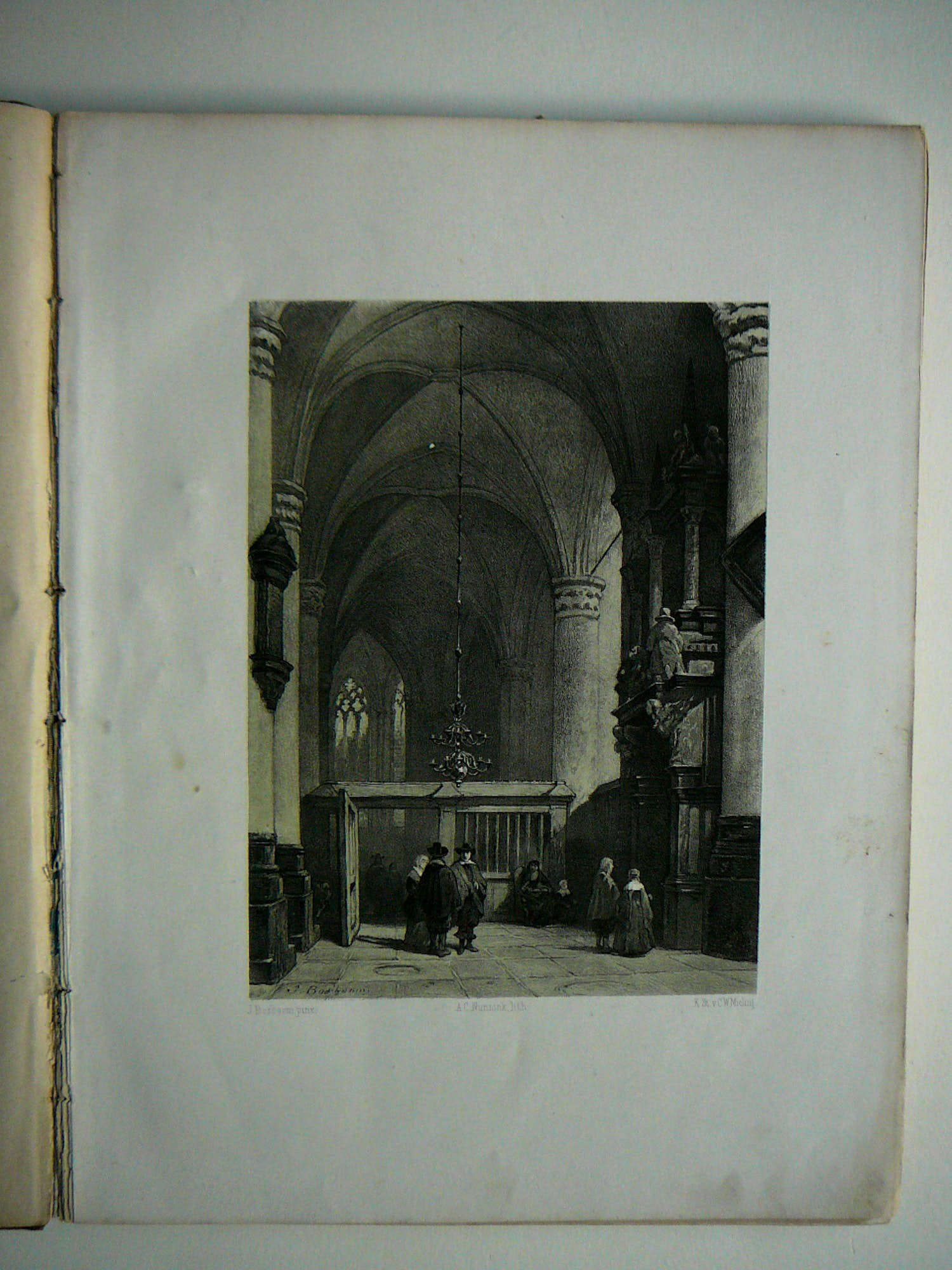 Carl Wilhelm Mieling - Kerk van Binnen J. Bosboom verkocht voor € 20!