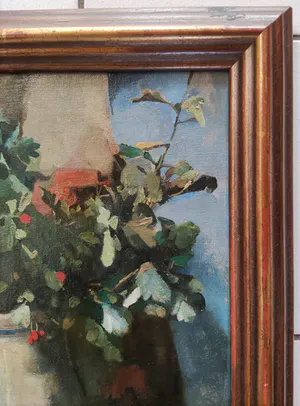 Henri Frederic Boot - Bloemen in aardewerk kan en een schaal met fruit kopen? Bied vanaf 300!