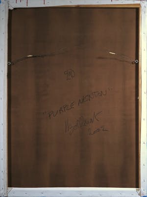 Jan Bollaert - Gemengde techniek op Board, Purple Newton (Groot) kopen? Bied vanaf 90!
