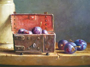 Hans Habraken - Pot en kistje pruimen kopen? Bied vanaf 625!