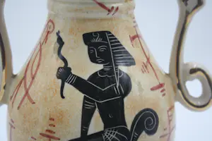 Niet of onleesbaar gesigneerd - Prachtige Oude Aardewerken Saint Ghislain Amphore (20e eeuw kopen? Bied vanaf 1!