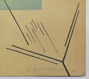 Pavel Husa - Abstracte compositie, linosnede (zeer kleine oplage) kopen? Bied vanaf 45!