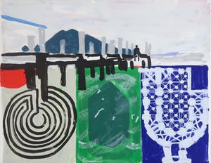 Cees Dolk - Zeefdruk, Figurenplan 4 kopen? Bied vanaf 35!