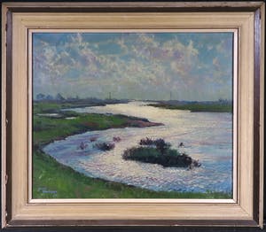 Josef Verheijen - Olieverf op doek, Landschap - Ingelijst kopen? Bied vanaf 100!