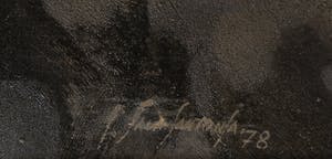 Juan Sala Santonja - Olieverf met structuur, Abstracte compositie - Ingelijst kopen? Bied vanaf 150!