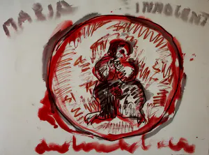 Anton Heyboer - Gemengde techniek: 'Maria Innocent'(groot werk) kopen? Bied vanaf 250!