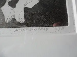 Ada Breedveld - Ets, Pierrot kopen? Bied vanaf 25!