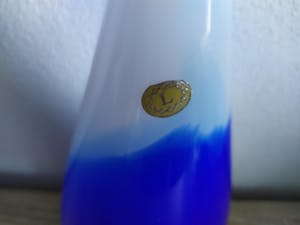 Royal Leerdam - Blauw/wite vaas van Royal Leerdam kopen? Bied vanaf 75!